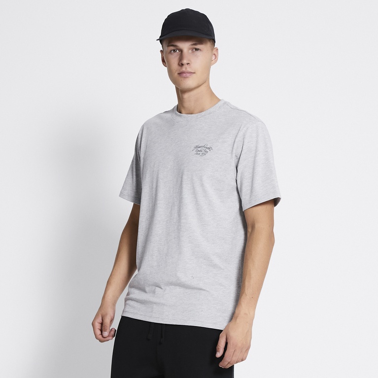 Printed tee "West" Grey Melange
